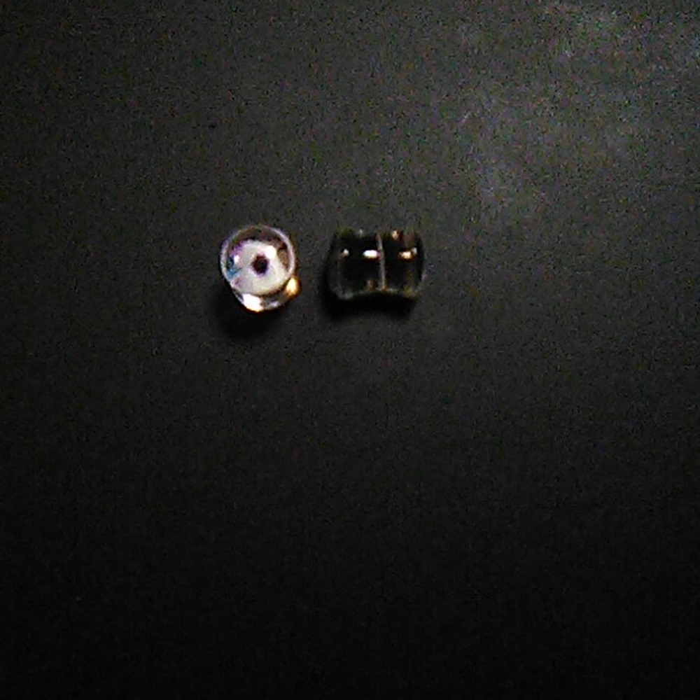 Flower glass plugs (0g, double flare)